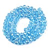 Electroplate Glass Beads Strands EGLA-A044-T6mm-B08-3