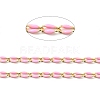 Brass Enamel Curb Chains CHC-C003-13G-05-2