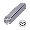 Iron Metal Stamps AJEW-BC0005-19G-2