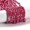 Electroplate Opaque Glass Beads Strands LS-EGLA-A035-P4mm-A16-1
