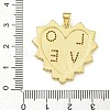 Rack Plating Brass Micro Pave Clear Cubic Zirconia Pendants KK-Z067-05G-3