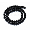 Natural Black Tourmaline Beads Strands G-G927-46-4