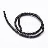 Natural Black Onyx Beads Strands G-P161-19-4x2mm-2