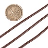 3mm Saddle Brown Color Cowhide Leather Beading Cords X-WL-A002-12-5