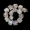 Electroplated Natural Quartz Beads Strands G-G767-02-16-4