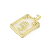 Brass Micro Pave Cubic Zirconia Pendants KK-E111-20G-2