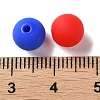 Rubberized Style Imitated Silicone Acrylic Beads MACR-D029-01L-3