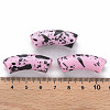 Opaque Spray Painted Acrylic Beads MACR-S372-001F-B03-4