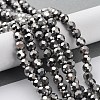 Electroplate Glass Bead Strands EGLA-R042-6mm-06-5