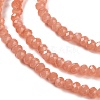Baking Paint Imitation Jade Glass Bead Strands DGLA-A034-J6MM-A34-4