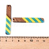 Epoxy Resin & Walnut Wood Pendants RESI-N039-121D-3
