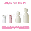 DICOSMETIC 4pcs 4 styles Vase Shape Porcelain Candle Holder AJEW-DC0001-30-2