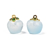 Transparent Glass Apple Pendants DGLA-E004-16E-1
