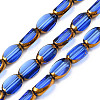 Electroplate Glass Beads Strands X-EGLA-N008-015E-1