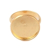 Adjustable 304 Stainless Steel Finger Rings Components STAS-L193-G-16mm-2