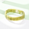 Natural Lemon Jade Faceted Beaded Stretch Bracelets for Women BJEW-K251-08B-2