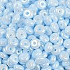 Opaque Colours Luster Glass Seed Beads SEED-P008-01C-09-2