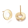 201 Stainless Steel Stud Earring Findings X-STAS-K212-04G-2