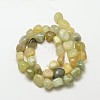 Natural Xiuyu Jade Nuggets Beads Strands G-P092-36-2