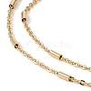 201 Stainless Steel Satellite Chain Necklace for Men Women NJEW-P268-A23-2X5-2