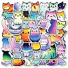50Pcs Cartoon Cat Paper Sticker STIC-C012-02-2