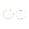 Ion Plating(IP) 316L Surgical Stainless Steel Hoop Earring Findings X-STAS-D164-02G-A-2