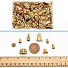 80Pcs 8 Style Tibetan Style Alloy Beads Cone & Caps FIND-NB0003-15-4