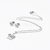 304 Stainless Steel Jewelry Sets SJEW-D094-22P-2