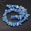 Electroplated Natural Quartz Crystal Beads Strands G-A142-03C-2