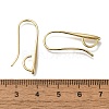 Brass Earring Hooks KK-H502-11G-3