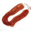 Baking Paint Transparent Glass Beads Strands X-DGLA-A035-T8mm-A04-2