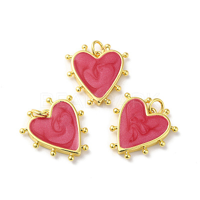 Rack Plating Brass Enamel Pendants KK-D074-03G-02-1