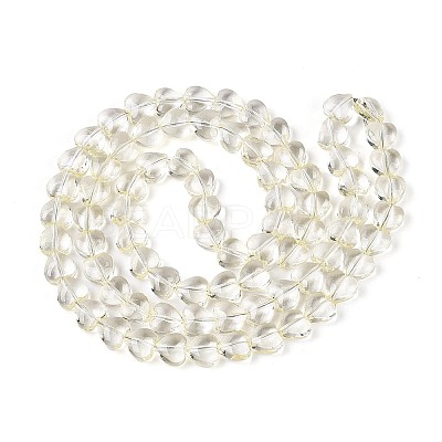 Baking Paint Transparent Glass Beads Strands DGLA-N021-01A-03-1