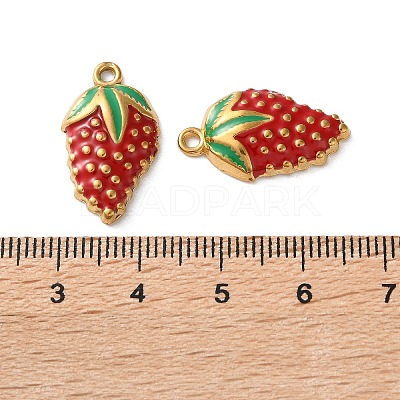 304 Stainless Steel Enamel Pendants STAS-B100-06G-10-1