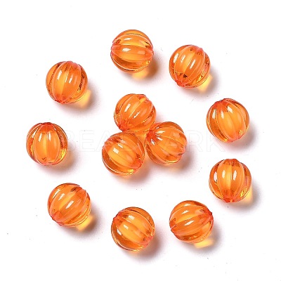 Autumn Theme Transparent Acrylic Beads TACR-S089-10mm-11-1