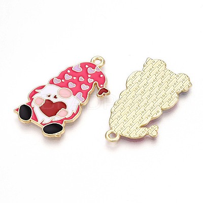 Alloy Enamel Pendants ENAM-T022-01D-1