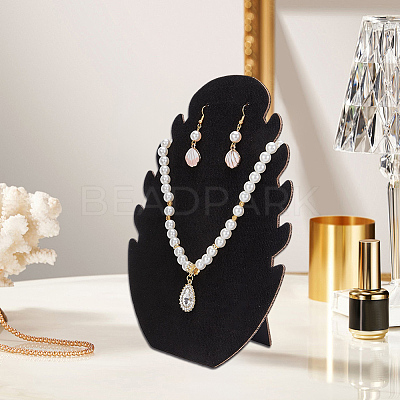 2Pcs Desktop Paper Necklace Display Stands NDIS-SC0001-03B-1