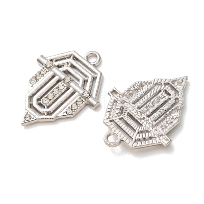 Alloy Rhinestone Pendants RB-CBAA987-01P-1