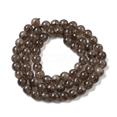 Natural Smoky Quartz Beads Strands G-B167-A09-6mm-1