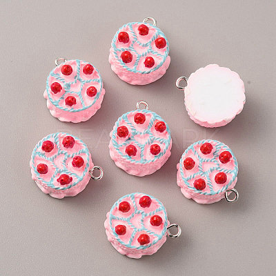 Opaque Resin Pendants RESI-CJC0020-12B-1