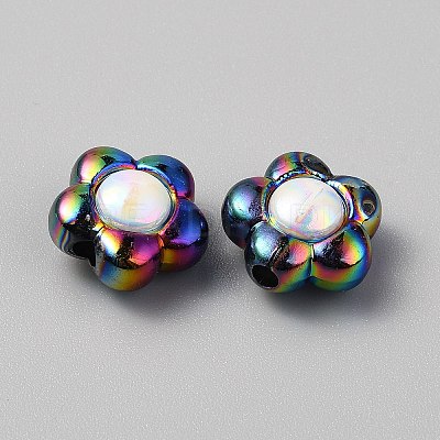 Plating Acrylic Beads MACR-WH0007-128G-1
