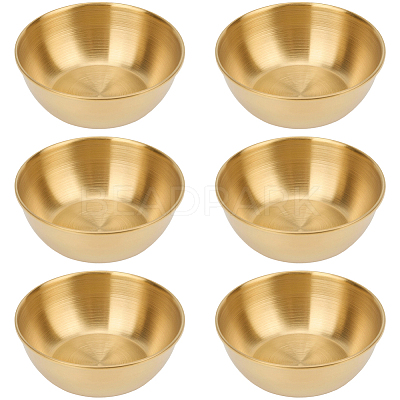 6Pcs Stainless Steel Dipping Bowls AJEW-CP0009-70G-1