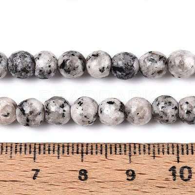 Dyed Natural White Jade Beads Strands G-T139-6mm-60-25-1