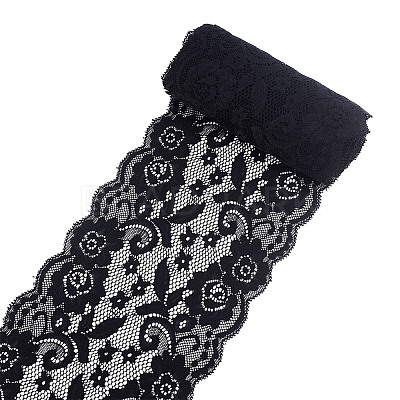 Elastic Lace Trim OCOR-WH0057-10B-1