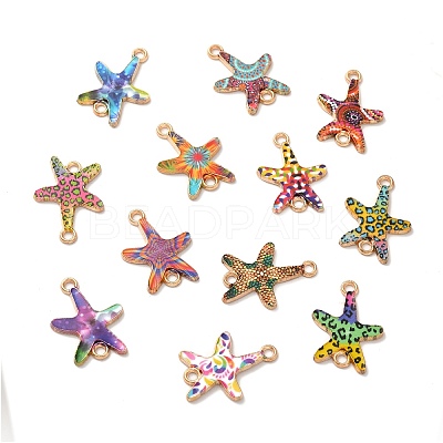 Printed Alloy Connector Charms PALLOY-F298-01-1