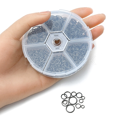 1 Box Iron Open Jump Rings Set IFIN-YW0001-44B-1