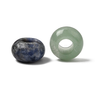 Natural & Synthetic Gemstone European Beads G-G740-14x8mm-M-1