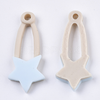 Opaque Resin Pendants CRES-N022-68-1