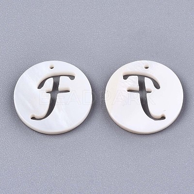 Natural Freshwater Shell Charms SHEL-S276-119F-1