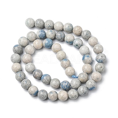 Natural K2 Stone/Raindrop Azurite Beads Strands G-C029-01B-1